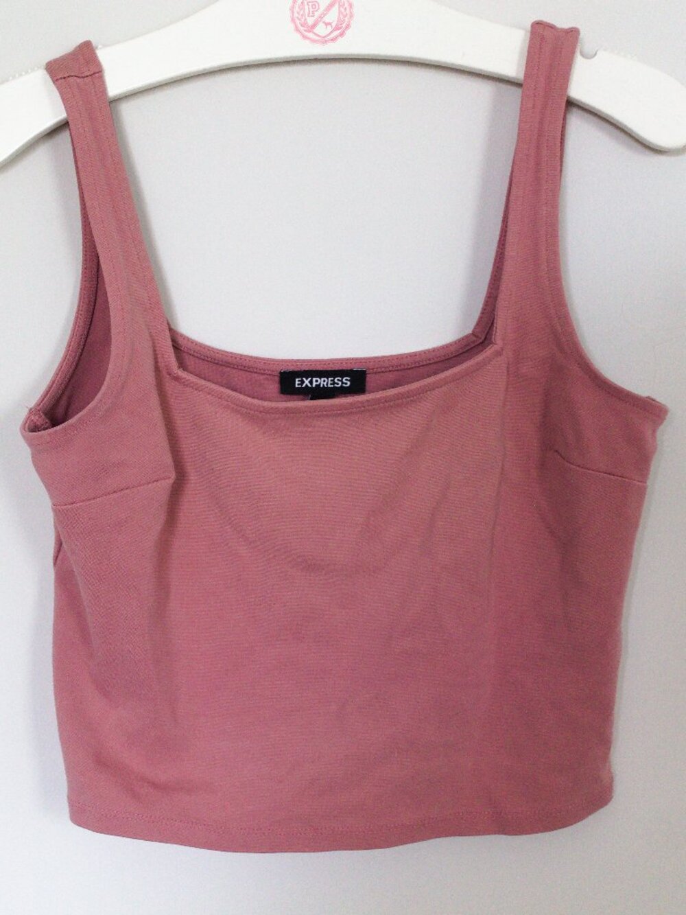 Express Dusty Rose Pink size S Cropped Tank